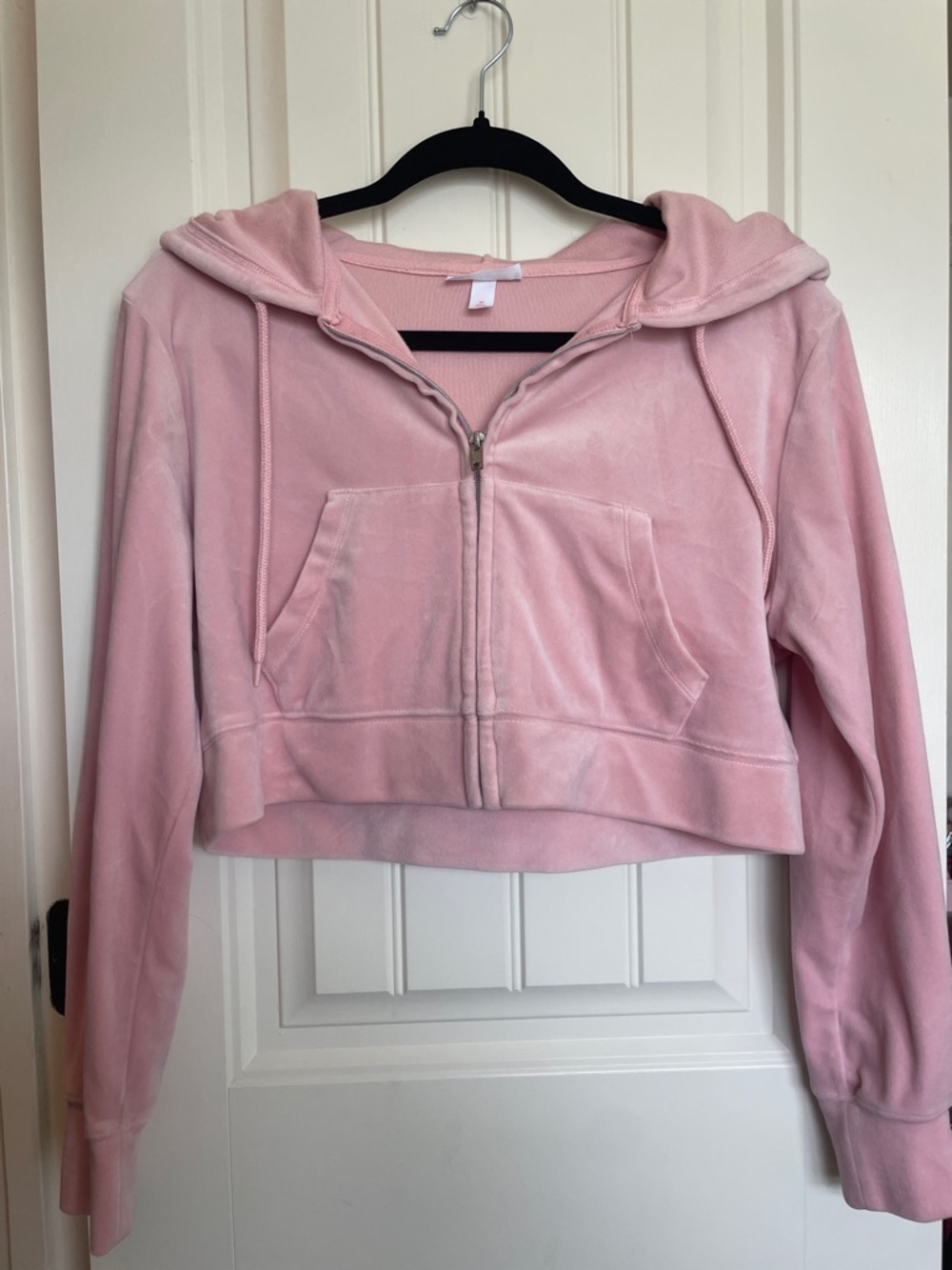 Colsie Pink Cropped Hoodie